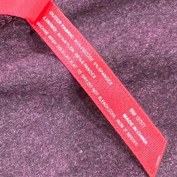 Ruby Ribbon Jane Top Shapewear Built in Bra Eggplant Large - Picture 5 of 7